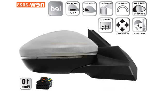 Espelho Direito Peugeot 2008 19-23 Rebativel