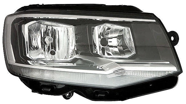 Farol Direito Volkswagen Transporter T6 16- Fundo Negro