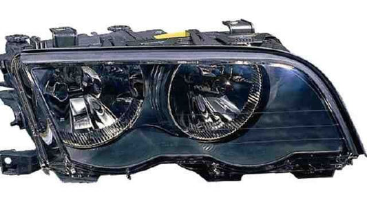 Farol Direito Eletrico Bmw S-3 E46 4P/ Touring 98-01 Mascara Preta
