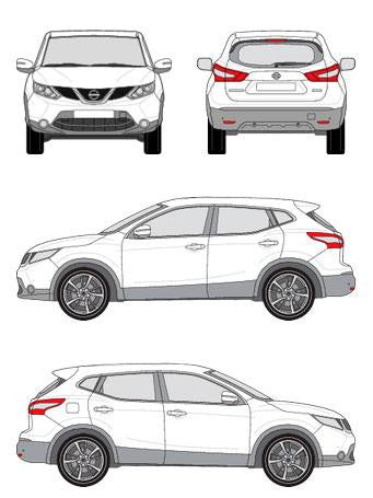 Kit Barras Tejadilho Nissan Qashqai J11 Aluminio Airo 14-21