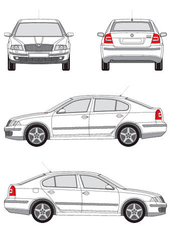 Kit Barras Tejadilho Skoda Octavia 04 -13 Aluminio Airo