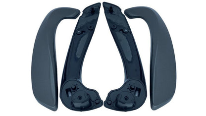 Kit Puxadores Porta Frente Renault Megane III Cinza 08-15