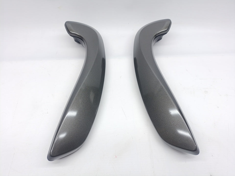Kit Puxadores Porta Frente Renault Megane III Cinza 08-15