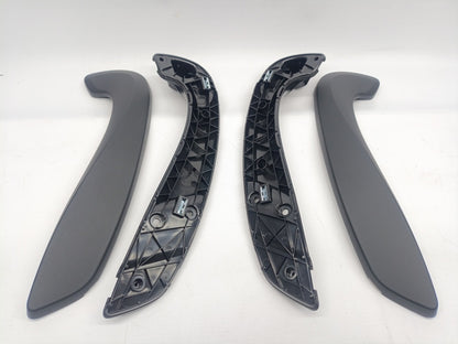 Kit Puxadores Porta Frente Renault Megane III Preto Mate 08-15
