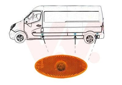 Luz Presença Friso Lateral Opel Movano B Renault Master III 10-19