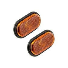 Par Piscas Guarda Lamas Renault C/Aro Preto 91-09