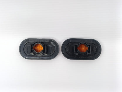 Par Piscas Guarda Lamas Renault C/Aro Preto 91-09