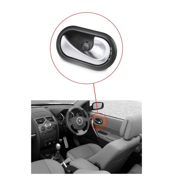 Puxador Interior Direito Renault Megane II Scenic II Kangoo Clio III Modus Twingo II Dacia Duster