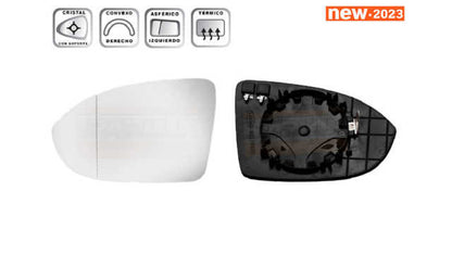 Vidro espelho Direito Vw Golf 19-23