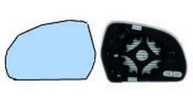 Vidro Espelho Esquerdo Azul Skoda Octavia 09- Convexo Termico